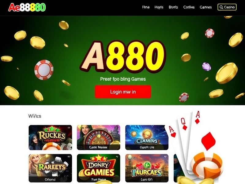 Welcome to our AE888 gambling guide, your one-stop destination for information on online casino games, promotions, and safe login links to AE888.